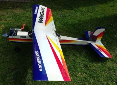 Boomerang trainer 60 size radio controlled model aircraft for sale