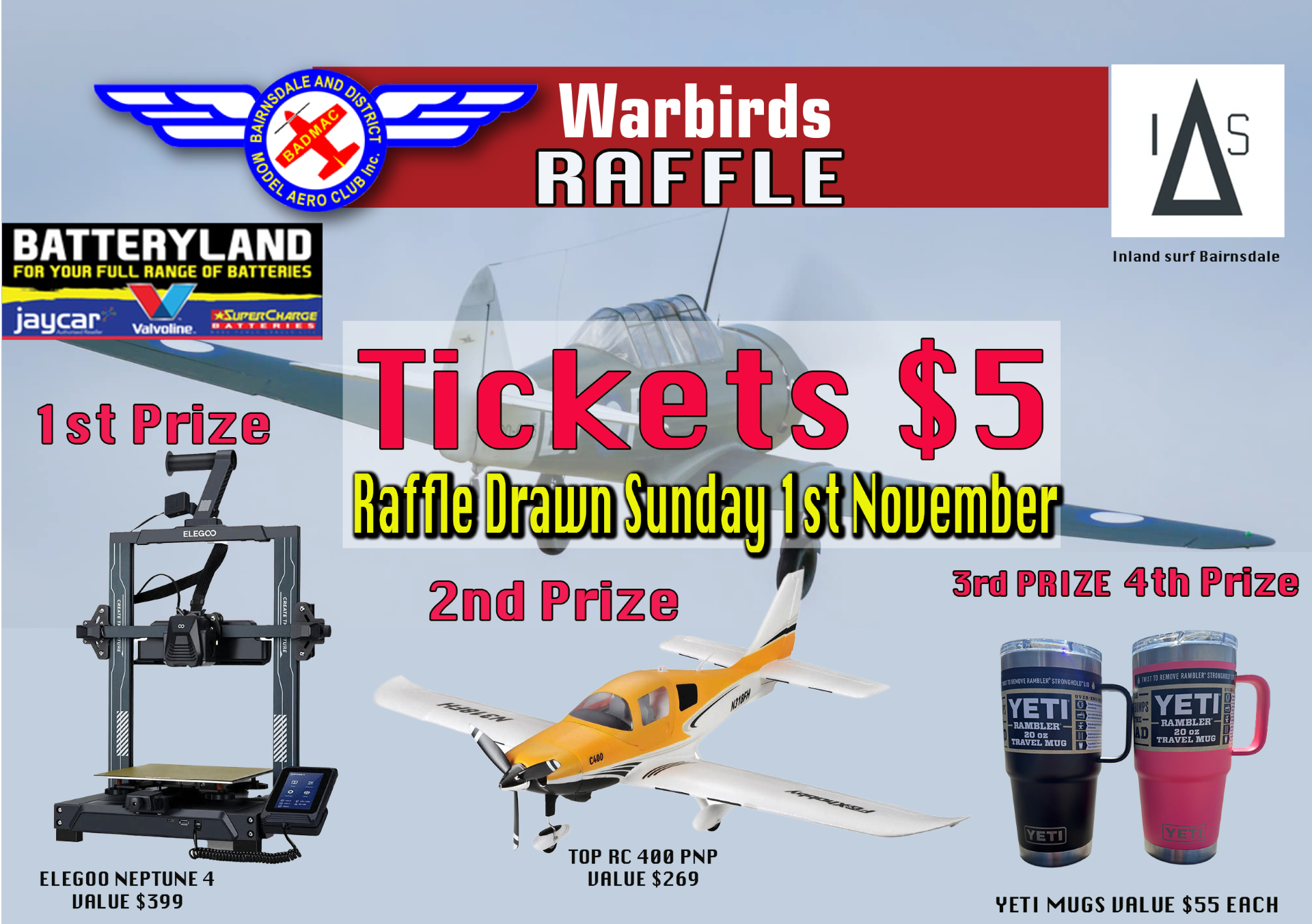 Raffle Warbirds Event November 2026